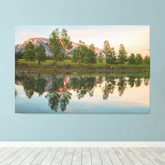 De reflecties canvas afdruk (Insitu (Houten vloer))