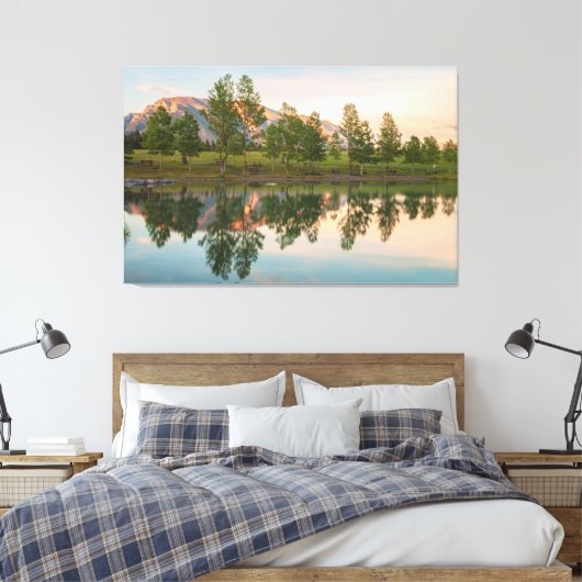 De reflecties canvas afdruk (Insitu (Slaapkamer))