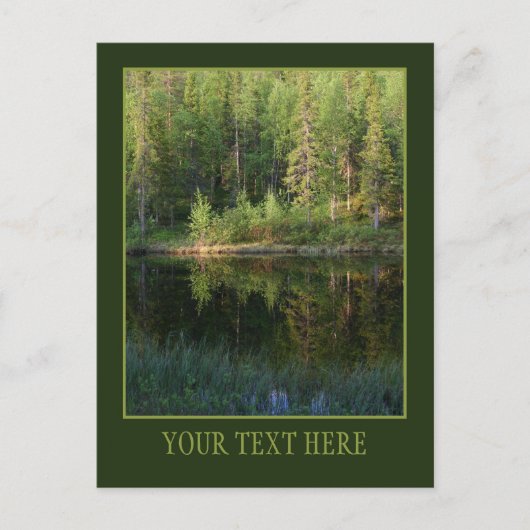 De Reflecties van de natuur douane briefkaart (Voorkant)