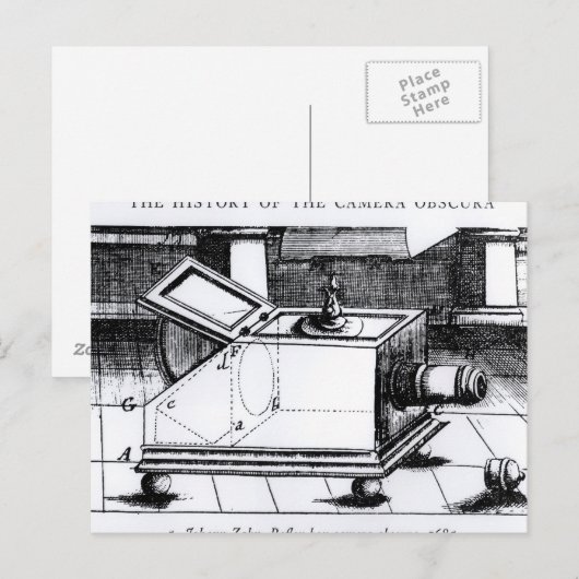 De reflex box camera obscura briefkaart (Voorkant / Achterkant)