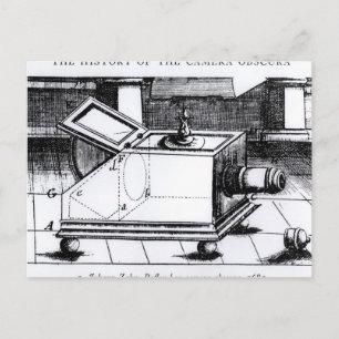 De reflex box camera obscura briefkaart