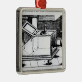 De reflex box camera obscura metalen ornament (Rechts)