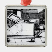 De reflex box camera obscura metalen ornament (Voorkant)