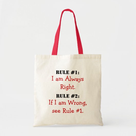 De regels tote bag (Voorkant)
