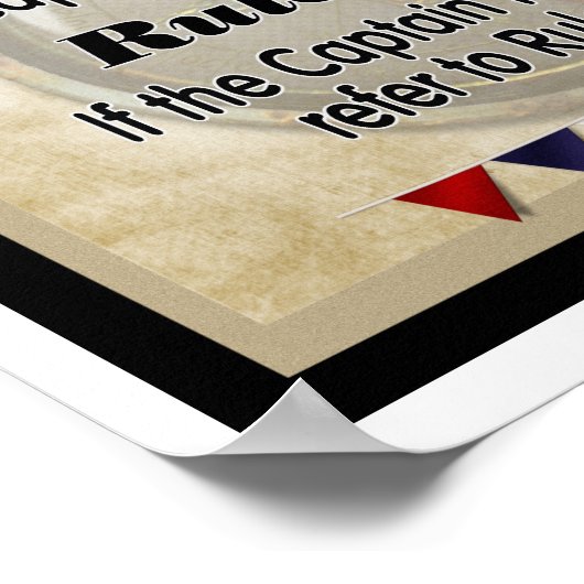 De regels van de kapitein — Kunstafdrukken — poste Poster (Hoek)