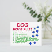 De regels van het huishouden - regels moeten leven briefkaart (Staand voorkant)