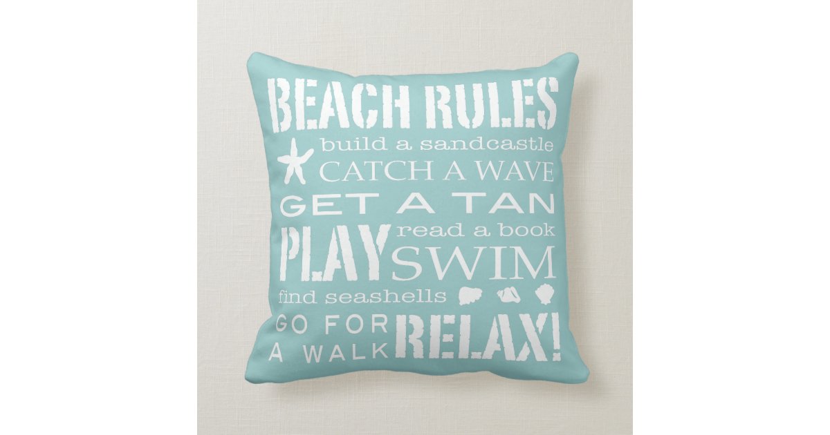 Wallpaper De Regels Van Het Strand Door De Kust Zachte Aqua Kussen Zazzle Nl Free