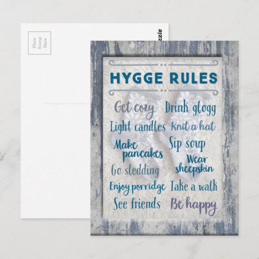 De Regels van Hygge Briefkaart (Voorkant / Achterkant)