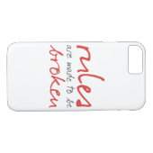 De regels worden gemaakt om gebroken iPhone 7 Hoes (Achterkant (Horizontaal))