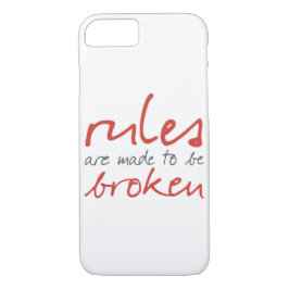 De regels worden gemaakt om gebroken iPhone 7 Hoes