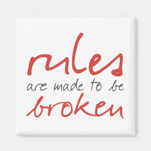 De regels worden gemaakt om gebroken Magnet te zij