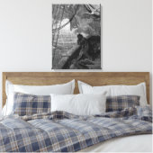 De regen begint te herfsten canvas afdruk (Insitu (Slaapkamer))