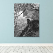 De regen begint te herfsten canvas afdruk (Insitu (Houten vloer))