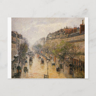 De Regen Camille Pissarro van de Lente van Briefkaart