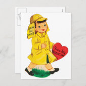 De regen of glanst | Valentijn | Briefkaart (Voorkant / Achterkant)