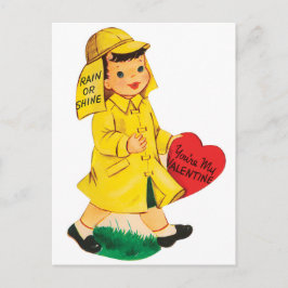 De regen of glanst | Valentijn | Briefkaart