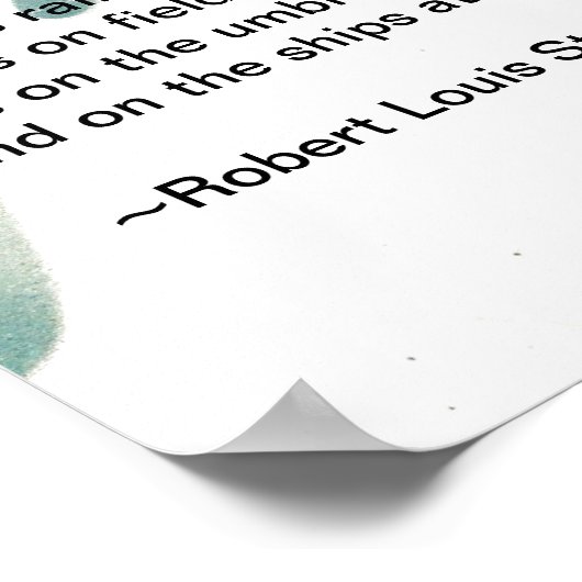 De regen regent poster (Hoek)