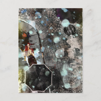 De Regen van de kleur Briefkaart