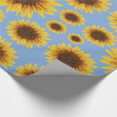 De Regen van de zonnebloem Cadeaupapier (Hoek)