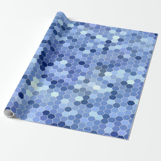 De regenachtige klinkerweg...... cadeaupapier (Uitgerold)