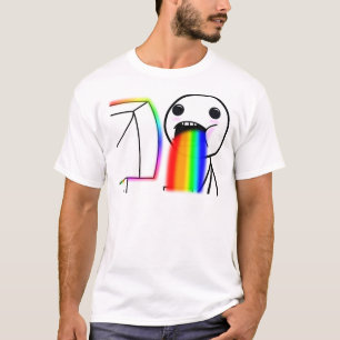 De Regenbogen van braaksels T-shirt