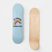 DE REGENBOOG BEHOORT TOT HET GOEDE SKATEBOARDDEK PERSOONLIJK SKATEBOARD (Voorkant)