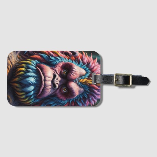 De regenboog Bigfoot Bagagelabel (Voorkant (horizontaal))