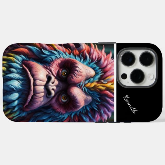 De regenboog Bigfoot Case-Mate iPhone Case (Achterkant (horizontaal))