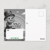 de Regenboog deze St. Paddy's Day Briefkaart (Achterkant)