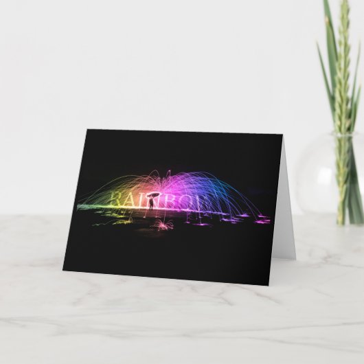 De regenboog draaien kaart (Voorkant)