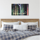 De regenboog Eucalyptus Boom van Hawaï Canvas Afdruk (Insitu (Slaapkamer))