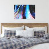 De regenboog Eucalyptus Boom van Hawaï Canvas Afdruk (Insitu (Slaapkamer))