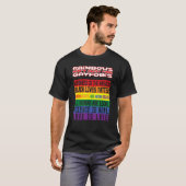 De regenboog is voor iedereen 21e eeuw LGBT T-shirt (Voorkant volledig)