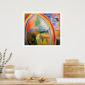 De regenboog -  Klassiek - van Robert Delaunay Poster (Keuken)