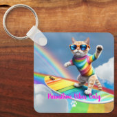 De Regenboog Ruiter Sleutelhanger (Voorkant)