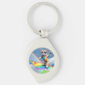 De Regenboog Ruiter Sleutelhanger (Voorkant)