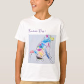 De regenboog t-shirt (Voorkant)