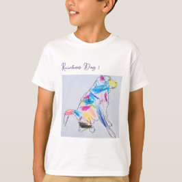 De regenboog t-shirt