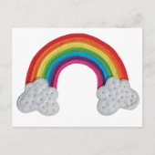 De Regenboog van Claraluna - een hand gestikt Briefkaart (Voorkant)