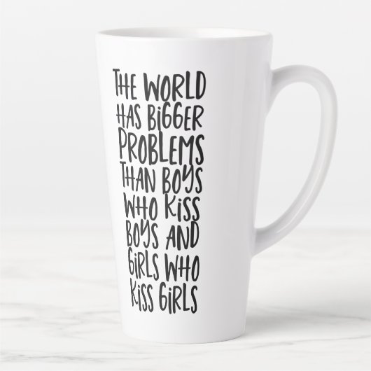 De regenboog van de Gay Pride heeft grotere proble Latte Mok (Rechts)