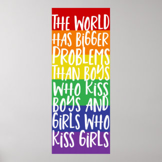 De regenboog van de Gay Pride heeft grotere proble Poster