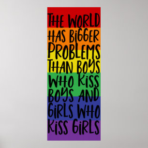 De regenboog van de Gay Pride heeft grotere proble Poster
