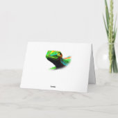 De Regenboog van de Hagedis van de gekko kleurt Kaart (Achterkant)