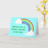 De Regenboog van de klaver Kaart (Gele Bloem)