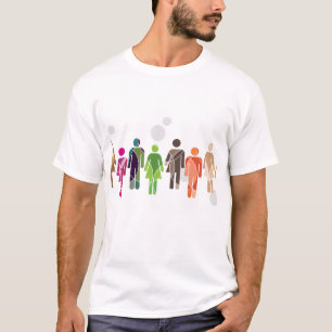 De regenboog van de mensheid t-shirt