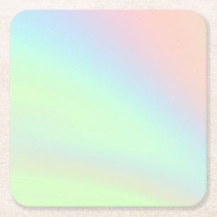 De Regenboog van de pastelkleur van Kleur Kartonnen Onderzetters