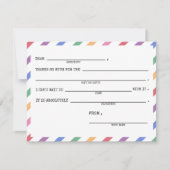 De regenboog van kinderen bedankt kaarten - reeks  notitiekaartje (Voorkant)