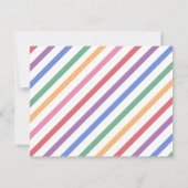 De regenboog van kinderen bedankt kaarten - reeks  notitiekaartje (Achterkant)