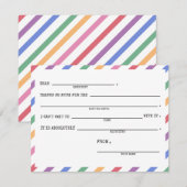 De regenboog van kinderen bedankt kaarten - reeks  notitiekaartje (Voorkant / Achterkant)