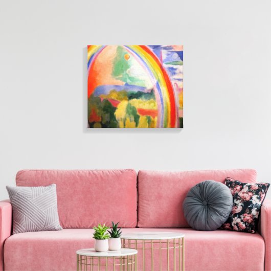 De regenboog van Robert Delaunay Canvas Afdruk (Insitu (Woonkamer))